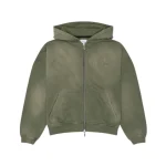 Green Rhude Zip Up Hoodie