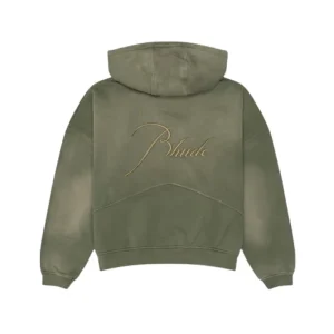 Green Rhude Zip Up Hoodie 2