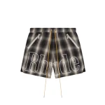 Plaid Rhude Logo Shorts Men