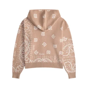 Rhude Bandana Knit Zip Up Hoodie 2