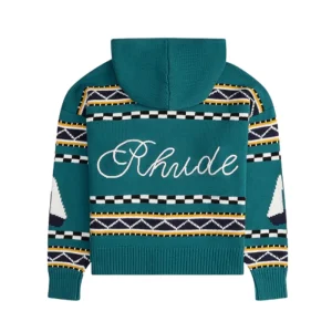 Rhude Bateau Knit Zip Up Hoodie 2