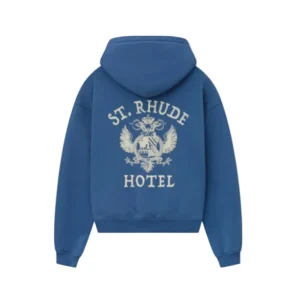 Rhude Long Sleeve Blue Hoodie 2