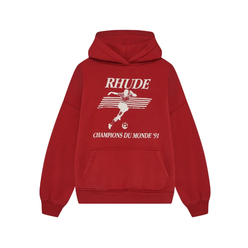 Rhude-Long-Sleeve-Red-Hoodie Rhude Long Sleeve Red Hoodie