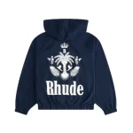 Rhude Palm Track Hoodie Blue 2