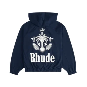 Rhude Palm Track Hoodie Blue 2
