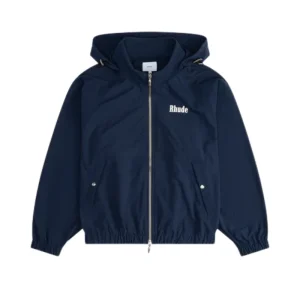 Rhude Palm Track Hoodie Blue
