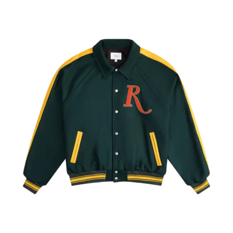 Rhude-Raglan-Varsity-Green-Jackets Rhude Raglan Varsity Green Jackets
