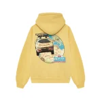Rhude Yellow Zip Up Hoodie 2