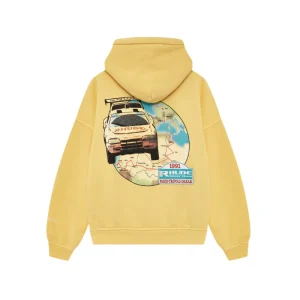 Rhude Yellow Zip Up Hoodie 2